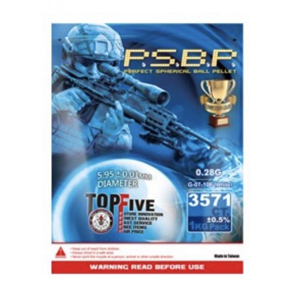 G&amp;G G-07-106  プラスチックBB弾　0.28g 1KG 3571shot ホワイト