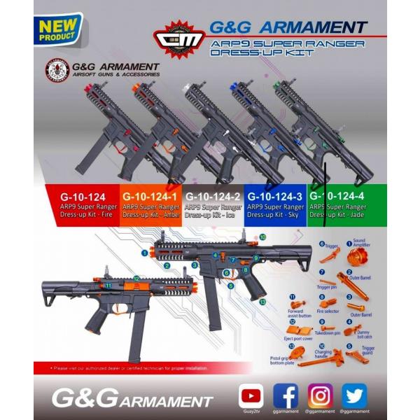 G&amp;G G-10-124-4  ARP9 Super Ranger Dress-up Kit-Jad...