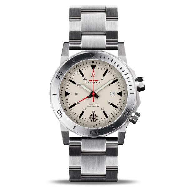 MTM WATCH H61-SSL-TAN1-MBSS H-61 Silver-Tan Dial-S...