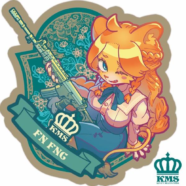KMS FN FNC x ライオン ステッカー