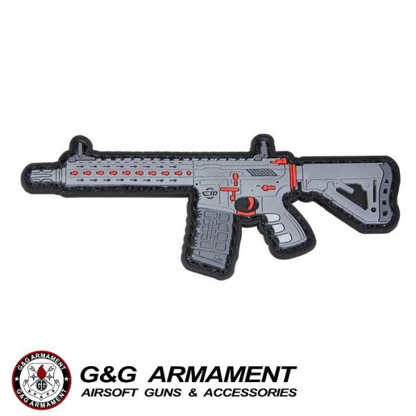 G&amp;G P-02-015 PVC Patch - CM16 SRXL RED