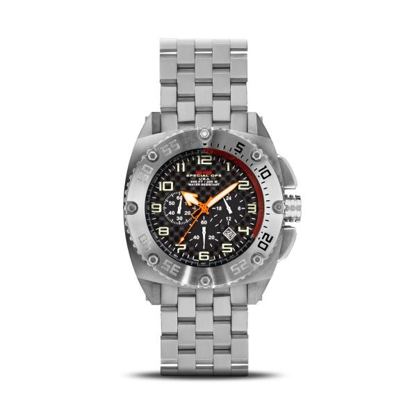 MTM WATCH PAT-TSL-BLCK-MBTI Patriot Silver Tit Bla...