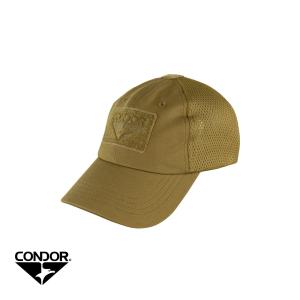 CONDOR TCM-498 MESH TACTICAL CAP COYOTE BROWN