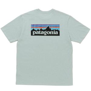 パタゴニア PATAGONIA 38504 BSBL M メンズ P-6ロゴ レスポンシビリティー バッグロゴプリント Ｔシャツ スカイブルー Ｍサイズ（US)｜liberta-tokyo