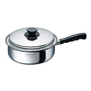 チ*ん様 未使用か？ VitaCraft ビタクラフト 片手鍋 7435 jk0 Vita Craft（ビタクラフト） 片手鍋 3L IH対応 Vシリーズ ステンレス製