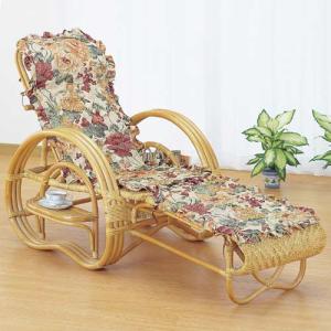 籐 三ツ折寝座椅子 A-100 ラタン マガジンラック フットレスト 今枝商店 籐 三ツ折寝座椅子 A-100 ラタン マガジンラック フットレスト