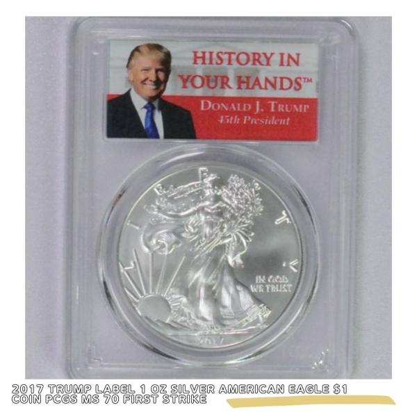 【品質保証書付】国内在庫 2017 TRUMP LABEL 1 OZ SILVER AMERICAN...