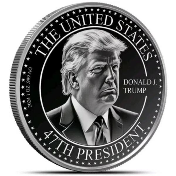 1オンス銀貨ドナルド・トランプ「TRUMP 47」プレセールラウンド勝利