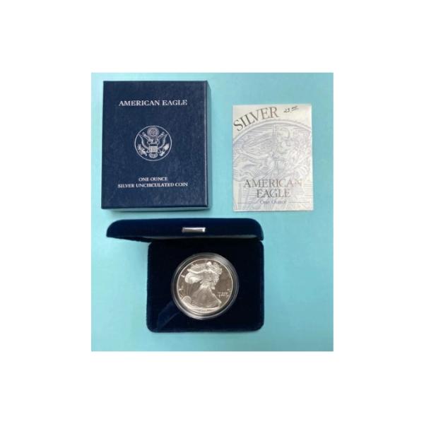 1995年 P 米国アメリカンシルバーイーグル ~ 1オンス $1 ドルプルーフ地金 オリジナルボッ...