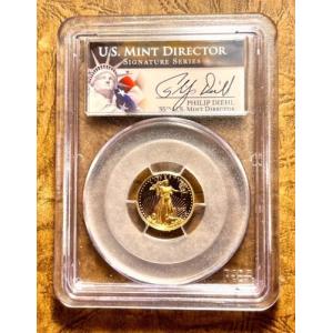 2001 W $5 ゴールド イーグル プルーフ 米国造幣局長 DIHL - GAUDENS PCGS PR69 # GIT