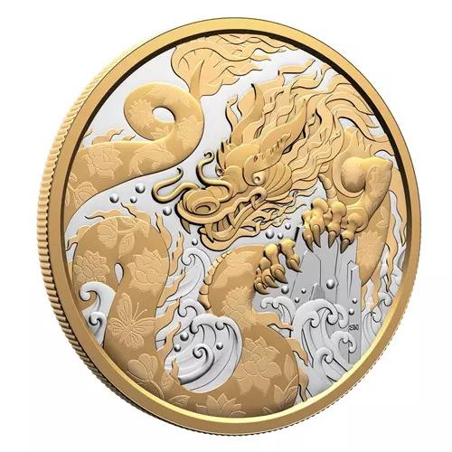 50 $ ドル ウォーター ドラゴン - Wasserdrache カナダ 5 オンス シルバー P...