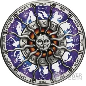 黄道帯の兆候 5 オンス銀貨 5$ ツバル 2023