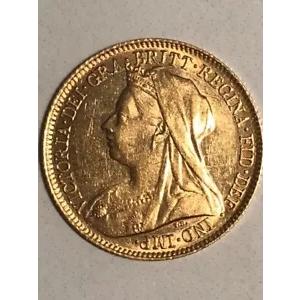 1900M ハーフソブリン タイプ B Stg UNC/MS61。