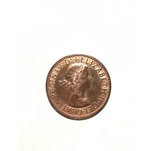 1955P PR62RD 刻印なしのプルーフ ペニー。 301 鋳造。非常に珍しい