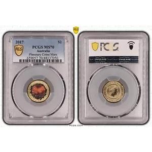 オーストラリア 2017 プラネタリー コイン マーズ $2 PCGS MS70 Eq トップ ポップ #7050