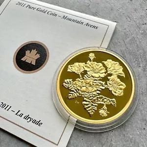 2011 カナダ $350 金貨 1.125 - .99999 ファイン ゴールド - Mountain Avens