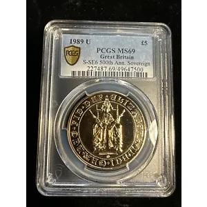 イギリス ?5 1989 U PCGS MS69