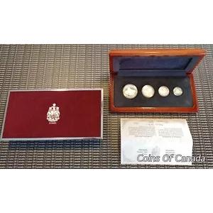 1991 カナダ プラチナ 4 コイン プルーフ セット - シロフクロウ フラクショナル セット #coinsofcanada