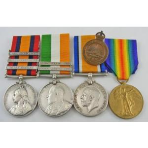 オーストラリア 1899 〜 1918 年 父と息子のボーア戦争 QSA/KSA-WWI メダルのグループ分け。賢者。