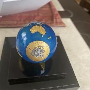 2022 バルバドス 3 オンス ファイン シルバー 24K ゴールド メッキ コイン 小便オブ アート コレクション
