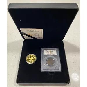1オンス純金貨 ? ニューフランスの遺物: ルイ 14 世 30 デニール、鋳造数: 350