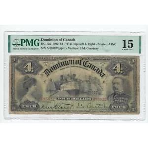 1902 ドミニオン オブ カナダ DC-17a $4 