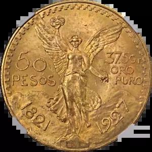 1927 メキシコ ゴールド 50 ペソ NGC MS63 グレート アイ アピール ナイス ストライク
