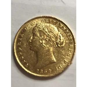 1864S Sovereign Unc/MS61 Type A Low 4.5% 軸誤差。 269万個が鋳造されました。