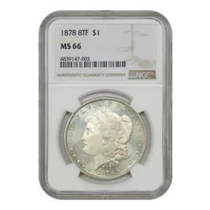 1878 8TF $1 NGC MS66 - モルガンドル - より良い品種