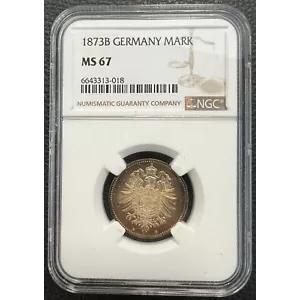 Coin Empire 1 Mark 1873 B NGC MS67 ドリームピース TOP POP 1/0 nswleipzig