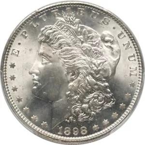 1898年 $1モルガンドル PCGS MS67