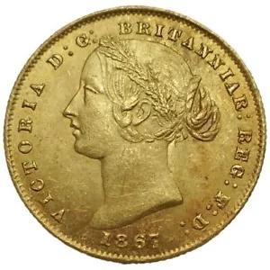 1867 オーストラリア シドニー造幣局 II ソブリン金貨