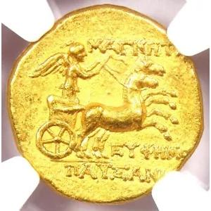 イオニア マグネシア アルテミス AV ステーター ゴールド コイン 100 BC - NGC Choice XF - 5/5 ストライク