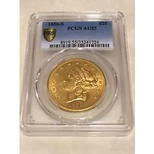 1856-S $20 PCGS AU55 リバテ...の商品画像