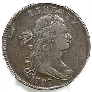 1797 S-131 R-2 PCGS VF 35 ステムレス リース ドレープ バスト ラージ セント コイン 1c
