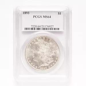 1893 モルガン シルバー ダラー PCGS MS64