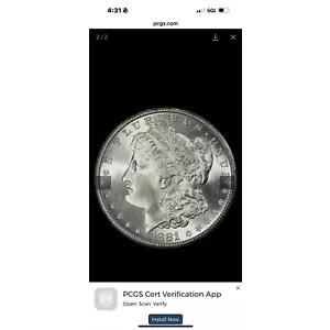 1881-S $1 モルガン ドル PCGS MS68 見事な白いブラスター