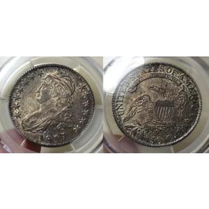1817 キャップド バスト ハーフダラー 50c PCGS UNC ディテール スクラッチ