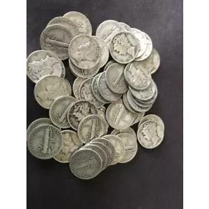 MERCURY 読み取り可能な日付 9 ポンド米国マーキュリー ダイム銀貨 ジャンクなし Pre65!
