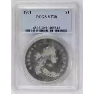 1801 P シルバー ダラーズ ドレープ バスト PCGS VF-30