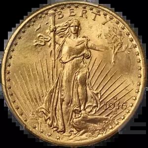 1916-S Saint-Gaudens ゴールド $20 PCGS MS65 素晴らしいアイアピール ストロングストライク