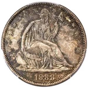 1888 50C リバティ シーテッド ハーフダラー PCGS MS65 (CAC)