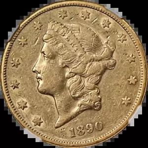 1890-CC リバティ ゴールド $20 NGC XF45 ナイス アイ アピール ナイス ストライク