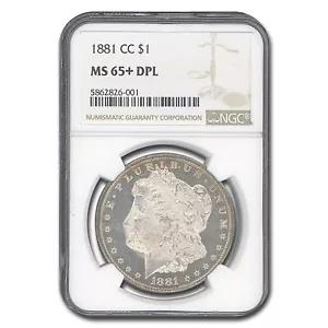 1881-CC モルガン ドル MS-65+ NGC (DPL)