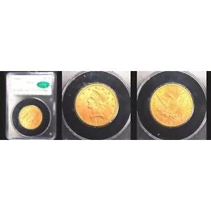 1894 $10 PCGS/CAC MS62-POP63-ラトラー ピース リバティ ヘッド イーグル---