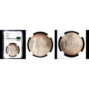 1894-S $1 NGC/CAC MS62-POP 63-レア- PQ モーガン ドル