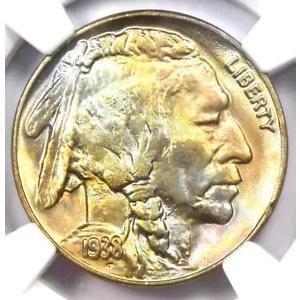 1938-D/S バッファロー ニッケル 5C コイン。認定 NGC MS68 - 希少グレード - 6,000 ドル相当!