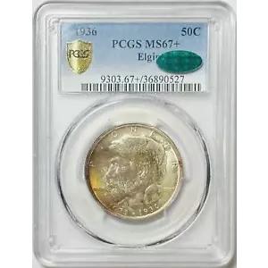 1936 P クラシック記念エルジン、イリノイ州、100 周年 PCGS MS-67+ エルジン
