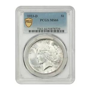 1923-D $1 PCGS MS66 - ピースダラー