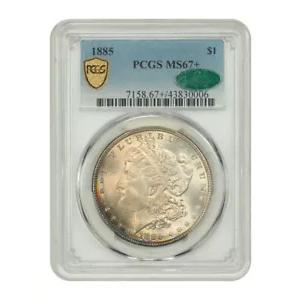 1885 $1 PCGS/CAC MS67+ - モルガン ドル
